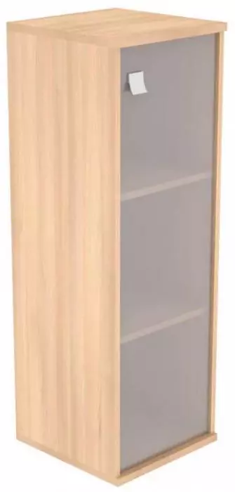 Шкаф средний узкий 1 средняя дверь стекло Style