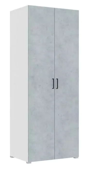 Шкаф Квадро 2-х ств 900 белый бетон