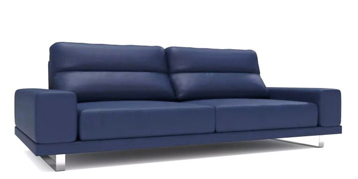 Прямой кожаный диван Рипозо (Лофт) дизайн 3