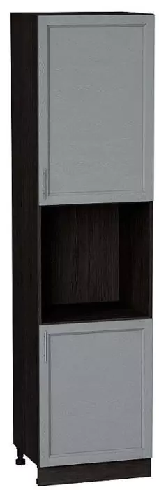 Шкаф пенал под бытовую технику с 2-мя дверцами Сканди 600 (для верхних шкафов высотой 920) Grey Softwood/Венге