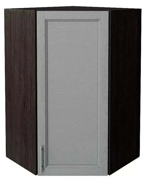 Шкаф верхний угловой Сканди 920 Grey Softwood/Венге