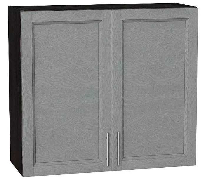 Шкаф верхний с 2-мя дверцами Сканди 720х800 Grey Softwood/Венге