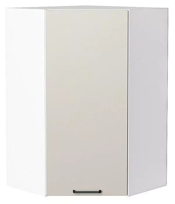 Шкаф верхний угловой Флэт 920 Cashmere In 2S/Белый