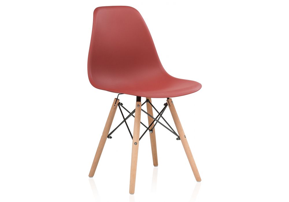 Пластиковый стул Eames PC-015 bordeaux