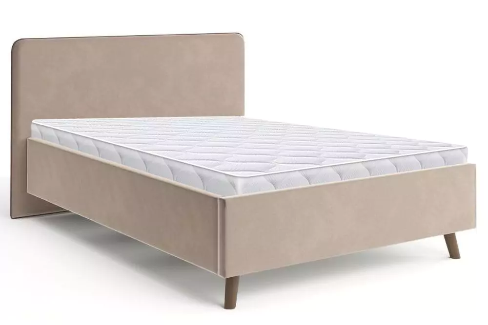 Интерьерная кровать Ванесса 140 с мягкой спинкой дизайн 2