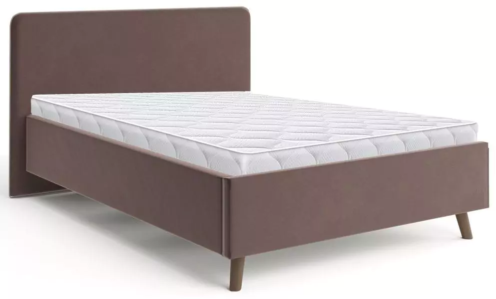 Интерьерная кровать Ванесса 140 c Матрасом Divano Plain (НПБ) дизайн 1