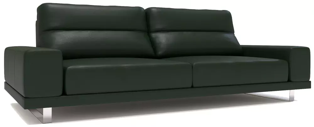 Прямой кожаный диван Рипозо (Лофт) дизайн 2