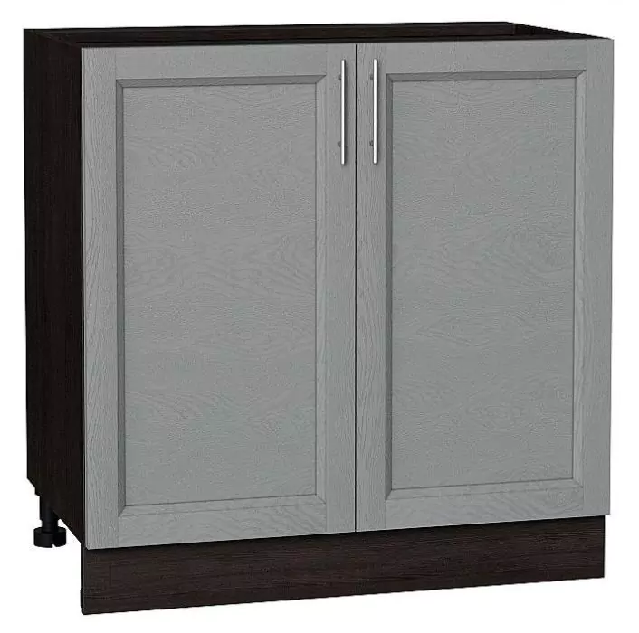 Шкаф нижний с 2-мя дверцами Сканди 800 Grey Softwood/Венге