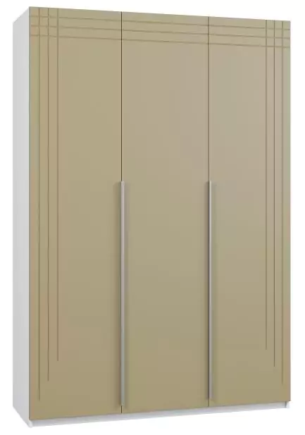 Шкаф трехдверный распашной Софттач Лайт дизайн 12