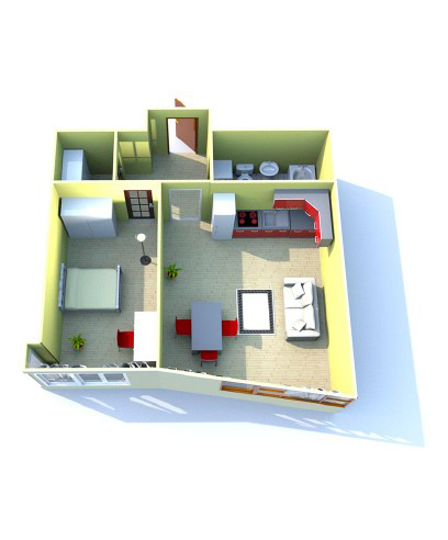 Планировка двухкомнатной квартиры