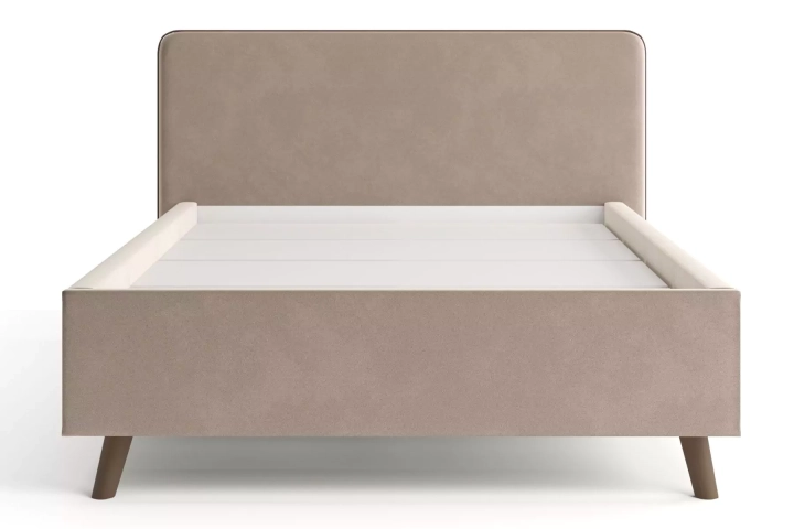 ф63 Интерьерная кровать Ванесса 140 с мягкой спинкой дизайн 2