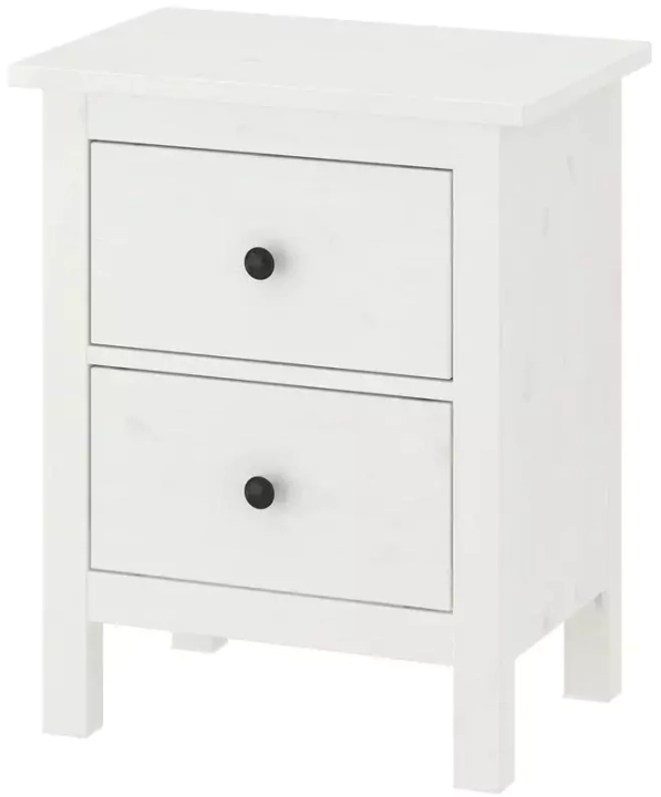 Комод с 2 ящиками HEMNES, Белый