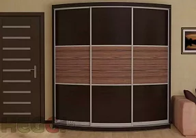 Радиусный шкаф-купе Мебелеф-6