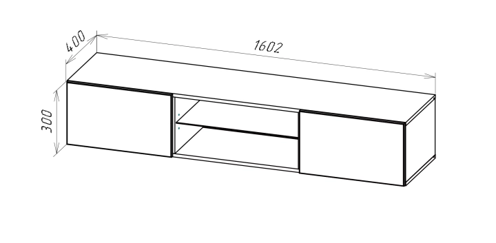 ф118 Шкаф навесной Поинт ТИП-33 дизайн 2