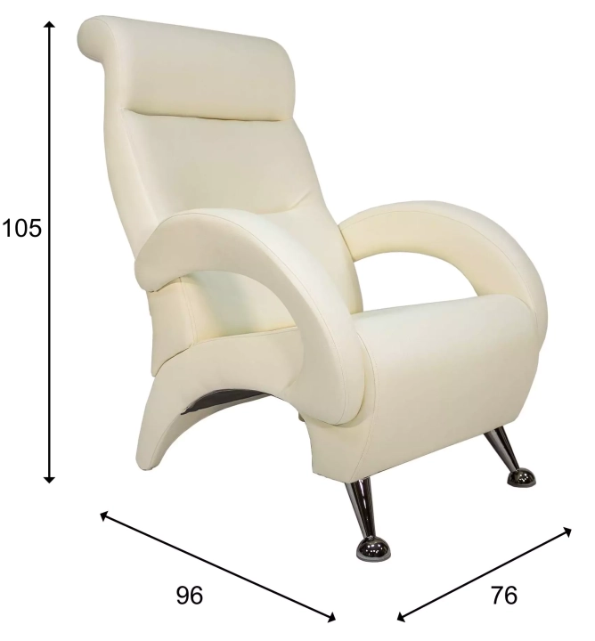 ф94 Кресло для отдыха Комфорт Модель 9-К дизайн 3 габариты