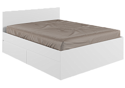 Кровать Мадера 160х200 белый эггер