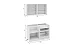ф82/Трия Кухонный гарнитур стандартный набор «Одри» Серый схема