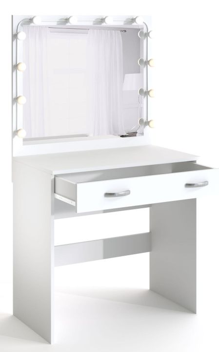 ф119 Туалетный столик Ронда СТ-01 с зеркалом и подсветкой-12 дизайн 9
