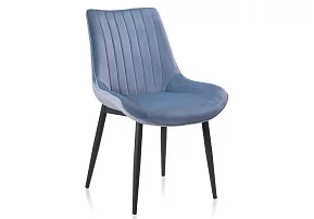 Стул на металлокаркасе Seda light blue