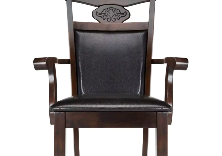 ф208а Стул деревянный Кресло Luiza dirty oak / dark brown