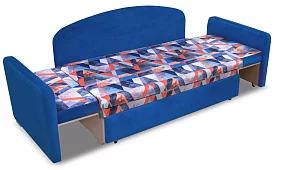 Прямой диван Балу Малютка Выкатной Синий