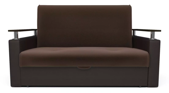 ф50а Прямой диван Шарм шоколад 120 см 1