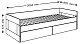 Кровать раздвижная 80х200 с ящиками Сириус, Дуб сонома