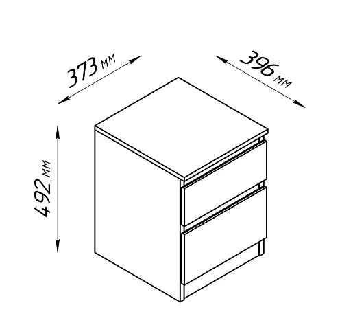 Тумба КАС-05 Кастор (Мальм), Коричневый