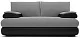 ф50а Прямой диван Фиджи (рогожка серая) 1