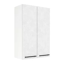 Шкаф верхний (премьер) ШВ 600Н Нувель (бетон белый) 
