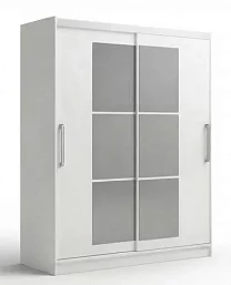 Шкаф с зеркалами 1.5м Альянс-10, белый