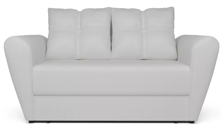 ф50а Прямой диван Квартет (экокожа белая) 1
