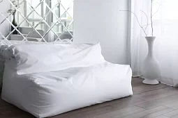 Прямой диван Модерн Без механизма Белый