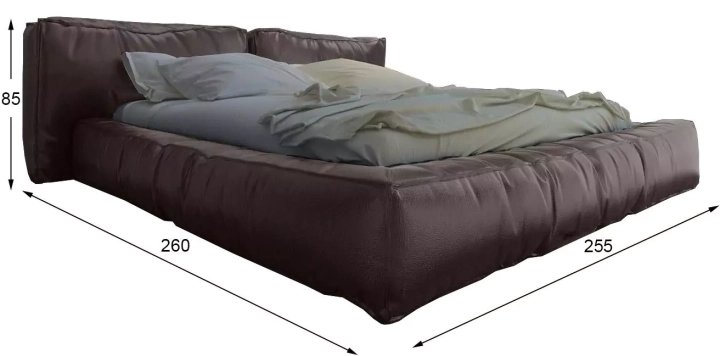 Кровать Латона 3 экокожа дизайн 4