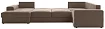 Модульный диван Ариети П-образный, Коричневый