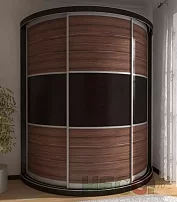 Радиусный шкаф-купе Мебелеф-10
