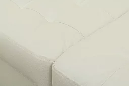 Кожаный диван Камелот Дельфин Белый