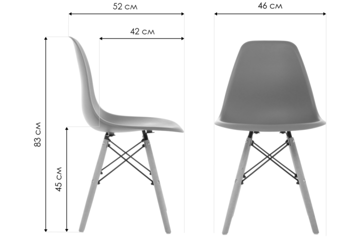 Стул Eames, Розовый