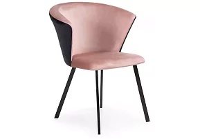 Стул на металлокаркасе Gema black / pink / black