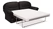 Прямой кожаный диван Ланкастер, Черный