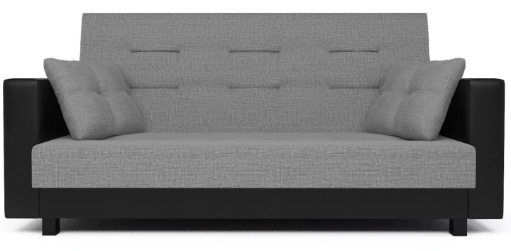 ф50а Прямой диван Лофт (рогожка серая) 1